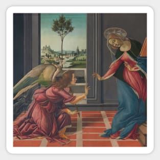 Annunciation by Sandro Botticelli Sticker